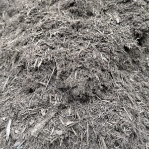 a dark brown mulch
