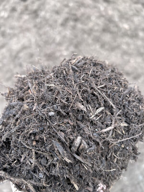 dark brown mulch