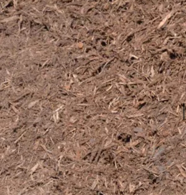 medium brown double shredded mulch