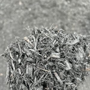 a soft black mulch