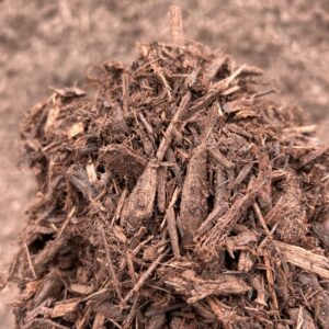 red toned mulch