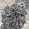 a dark triple shredded mulch