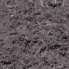 A dark brown triple shredded mulch