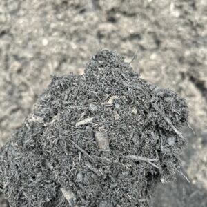 dark mulch with many very fine pieces