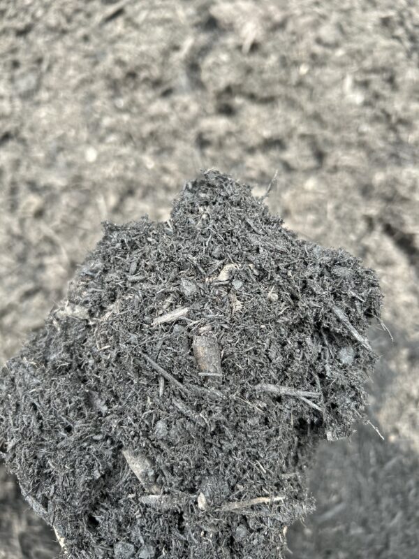 dark mulch with many very fine pieces