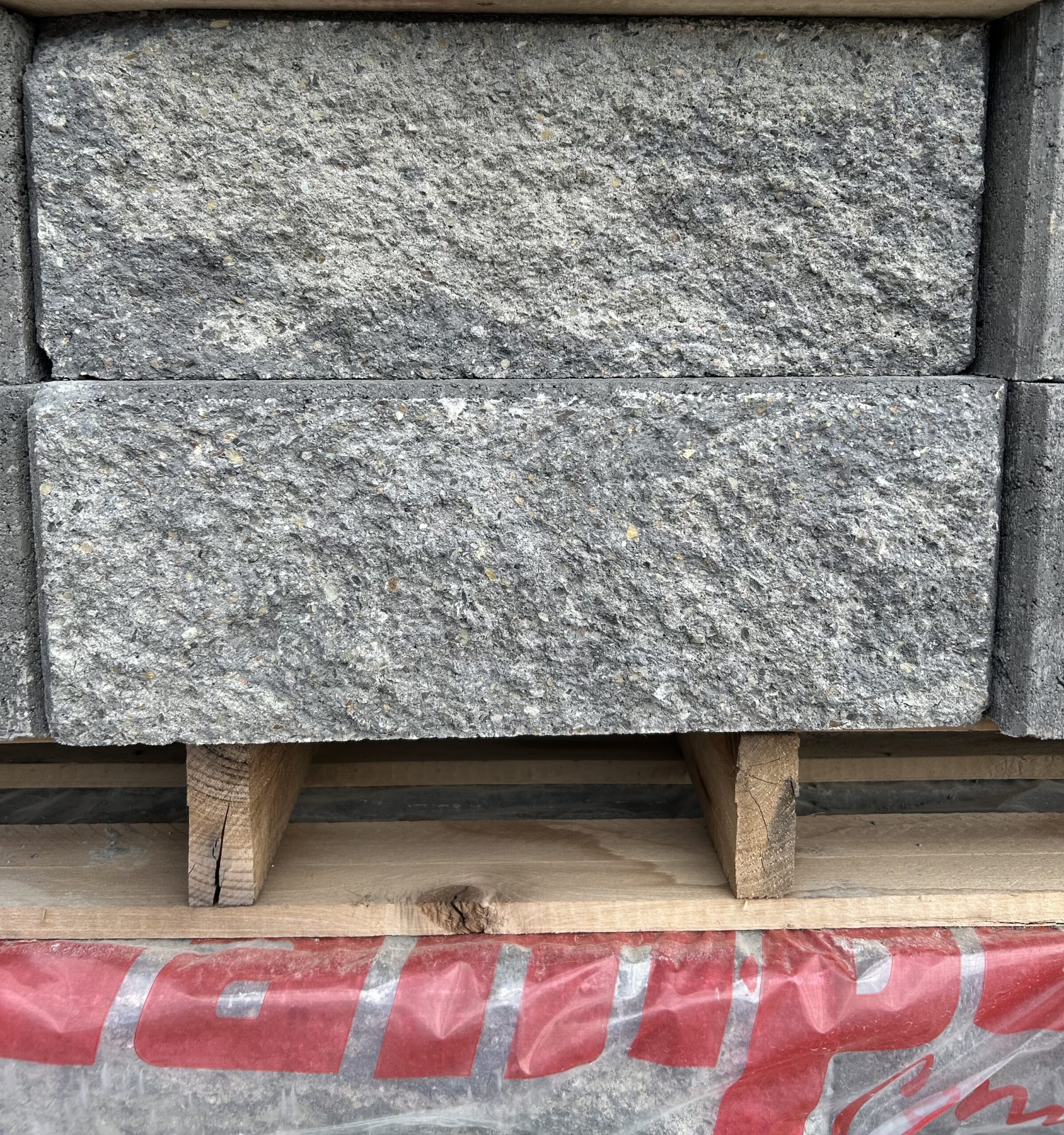 Grey stone rectangular block